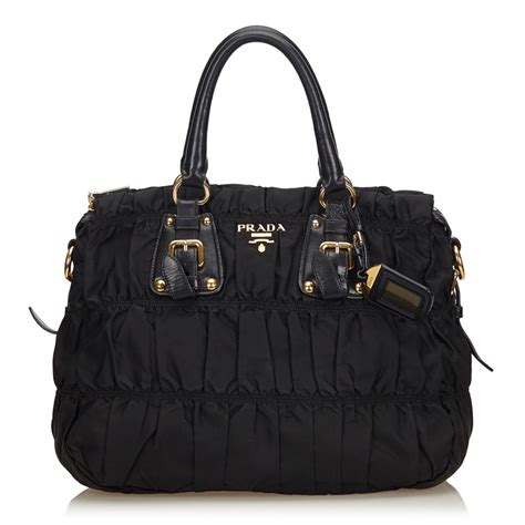 prada satchel bag in black